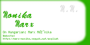 monika marx business card